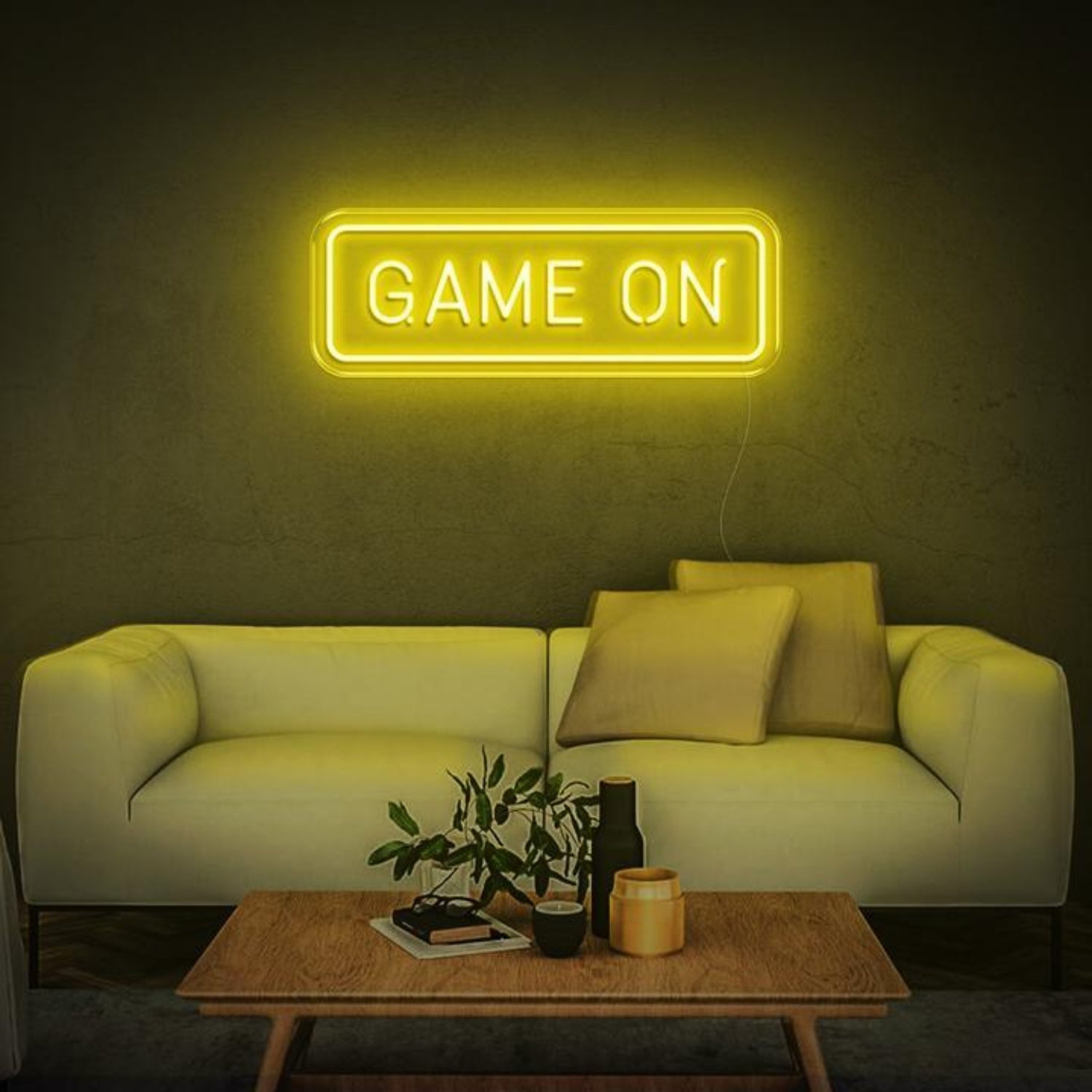Game On Green White Led Neon Sign For Gaming Room Decor | Shineneon