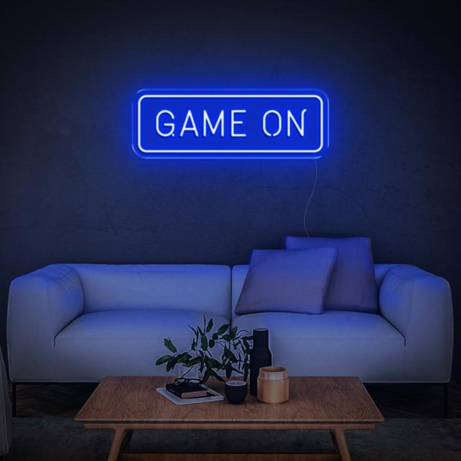 Game On Green White Led Neon Sign For Gaming Room Decor | Shineneon
