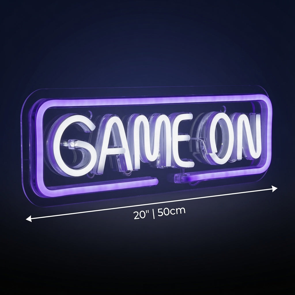 Game On LED Neon Sign Wall Neon Sign - 04 Size Image
