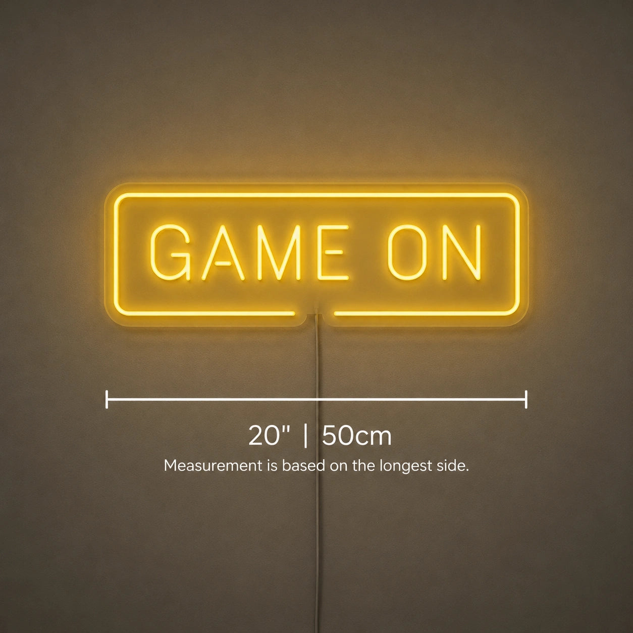 Game On Wall Neon Sign LED Neon Sign size image