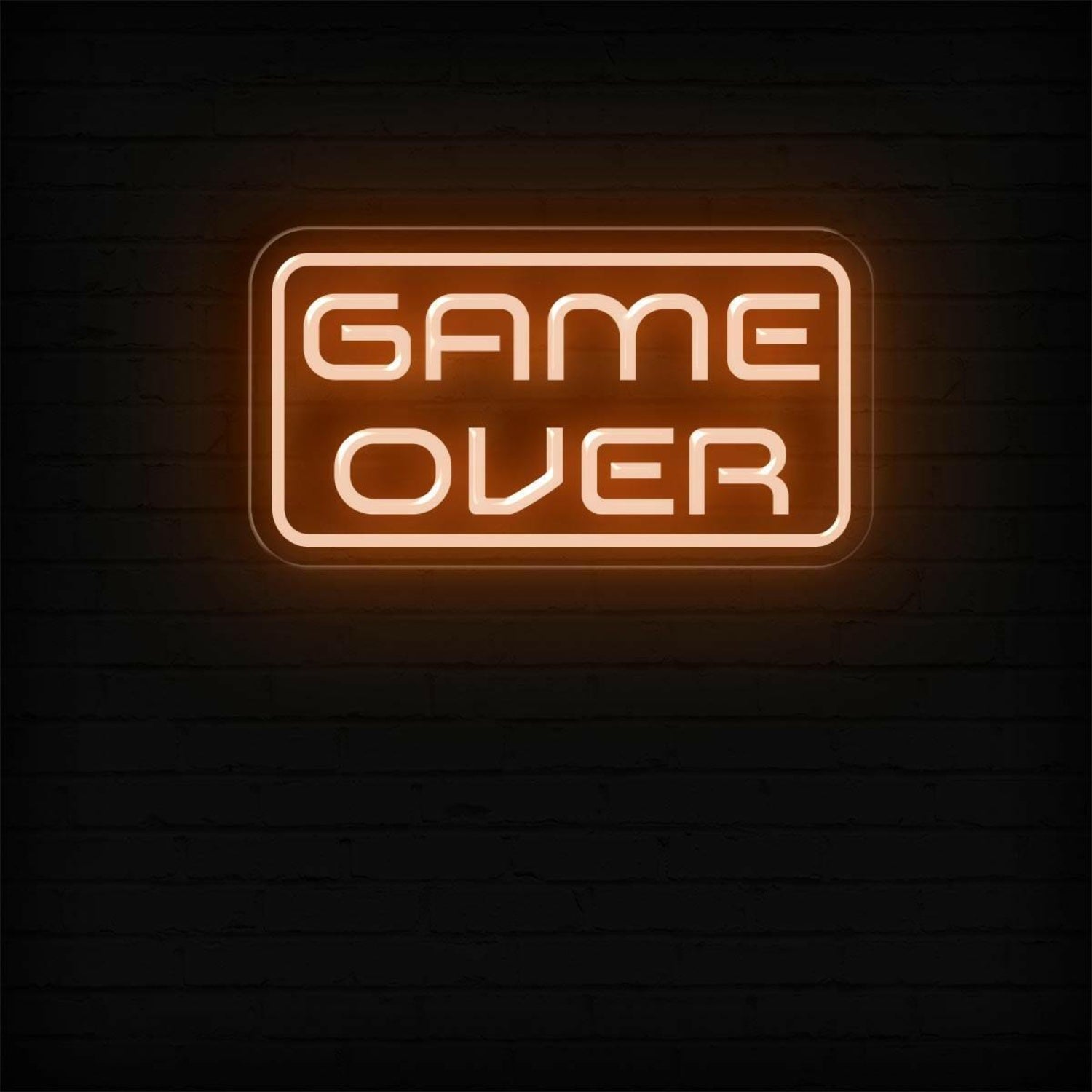 Game Over Blue-White Led Neon Sign Gaming Room Arcade Decor | Shineneon