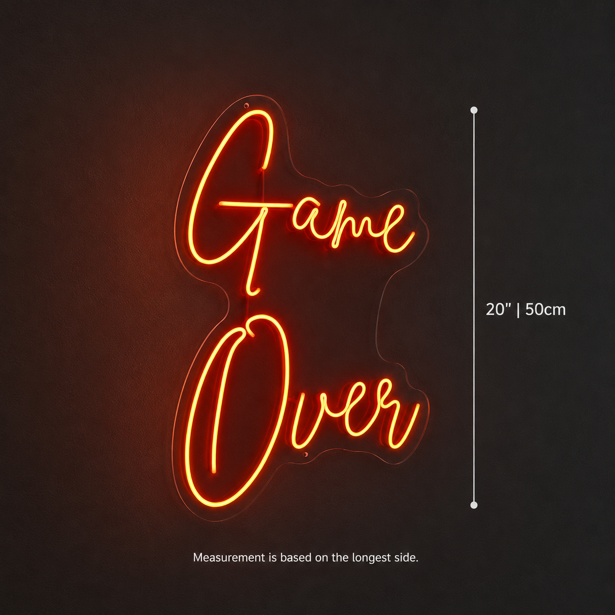 Game Over LED Neon Sign - 04 Size Image