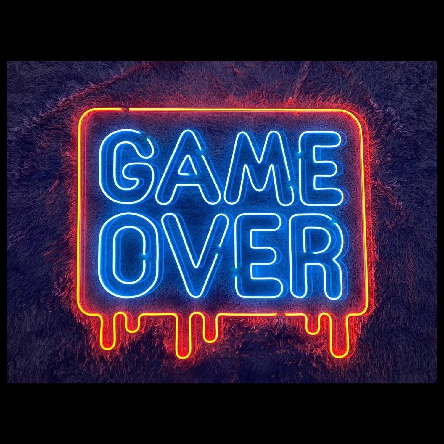 Game Over Led Neon Sign Ideal Bar Man Cave Room Decoration - Shineneon