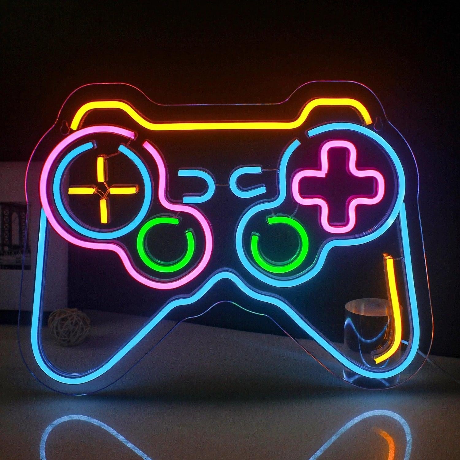 Game Room Decor Multi-Color Gaming Controller Led Neon Sign For Gaming Wall Art | Shineneon