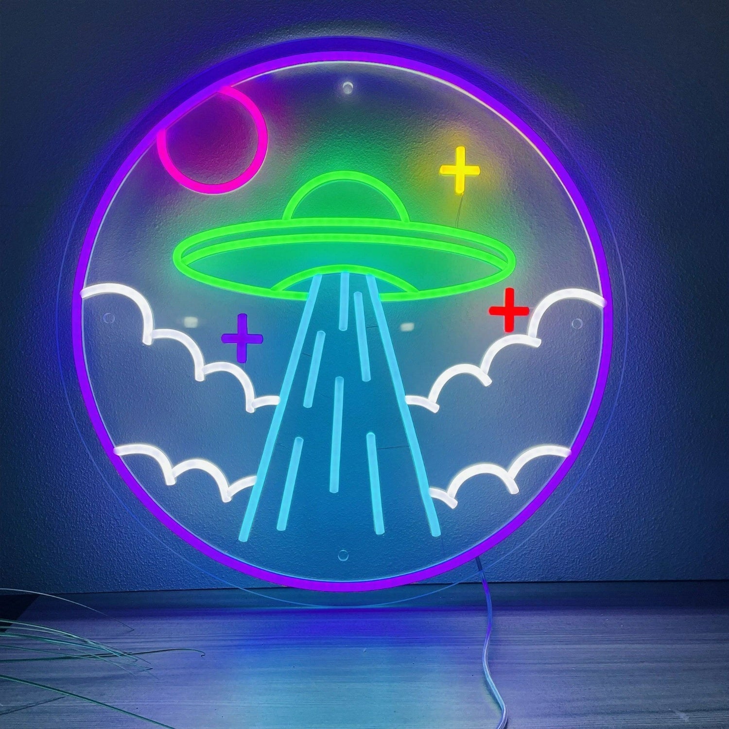 Game Room To Wedding Ufo Led Neon Sign - Shineneon