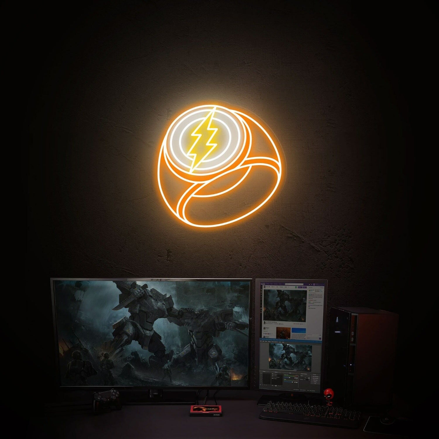 Game Space Party Flash Ring Led Neon Sign Store Decor - Shineneon