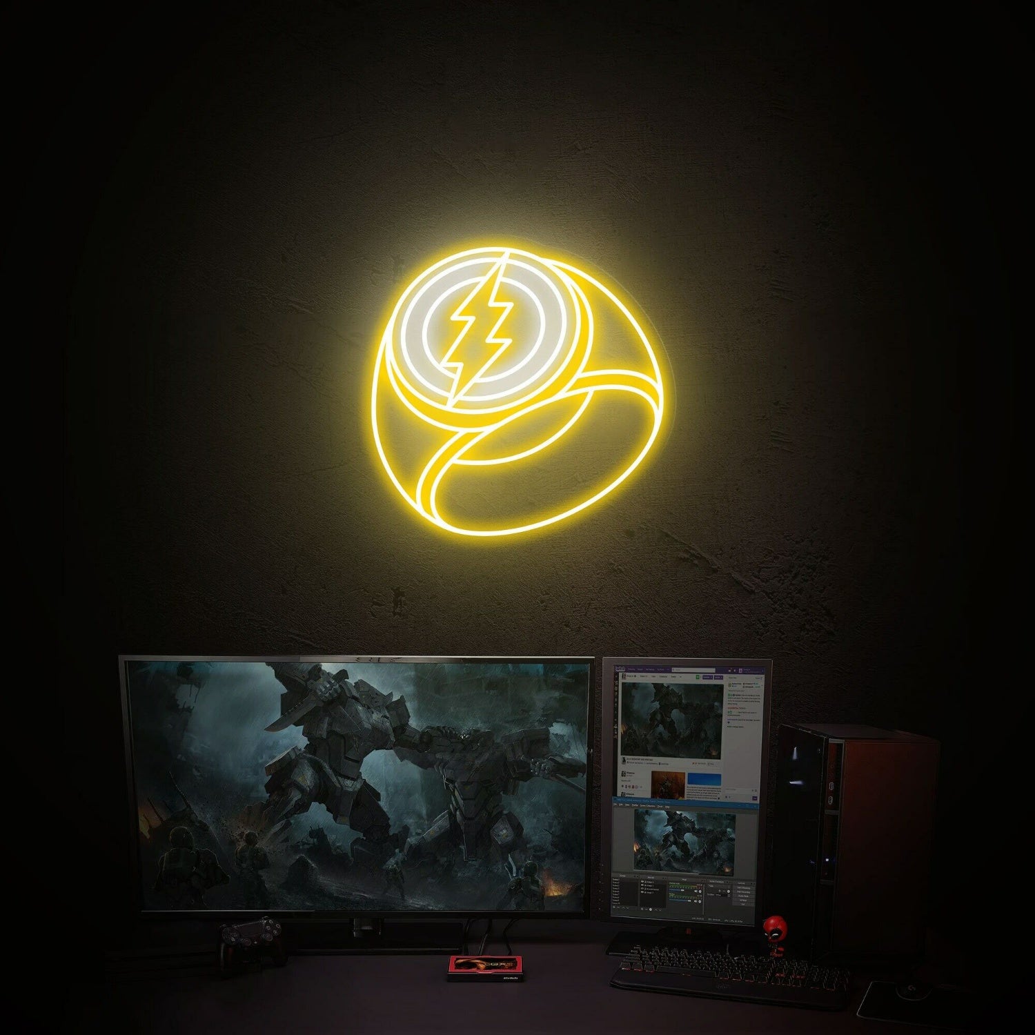 Game Space Party Flash Ring Led Neon Sign Store Decor - Shineneon