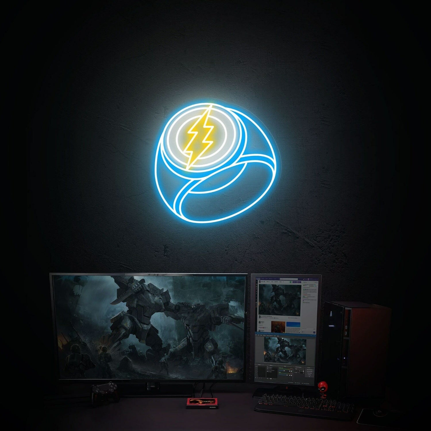 Game Space Party Flash Ring Led Neon Sign Store Decor - Shineneon