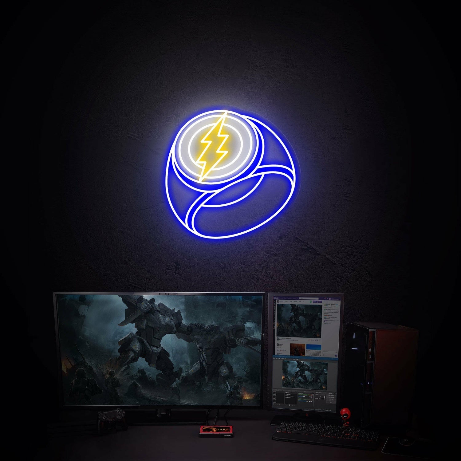 Game Space Party Flash Ring Led Neon Sign Store Decor - Shineneon