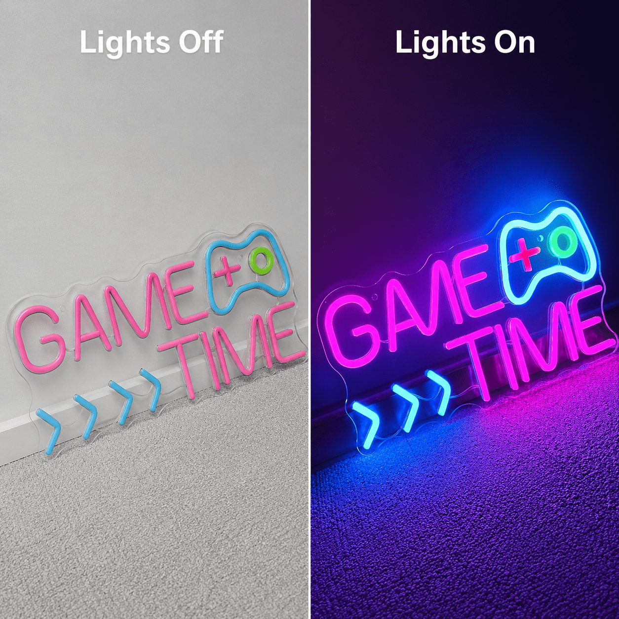 Game Time LED Neon Sign - Shineneon