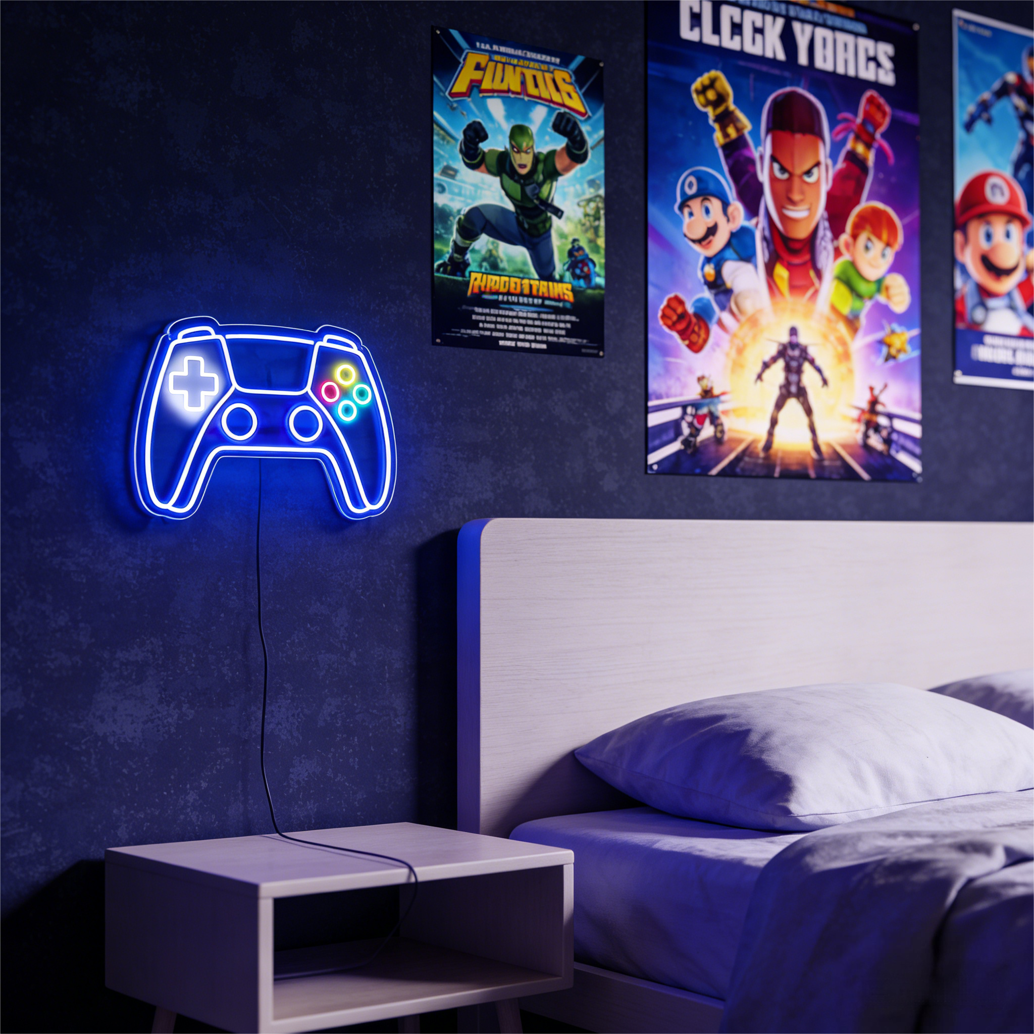 Gaming Neon Sign for Christmas Gifts Game Zone and Wall Decor