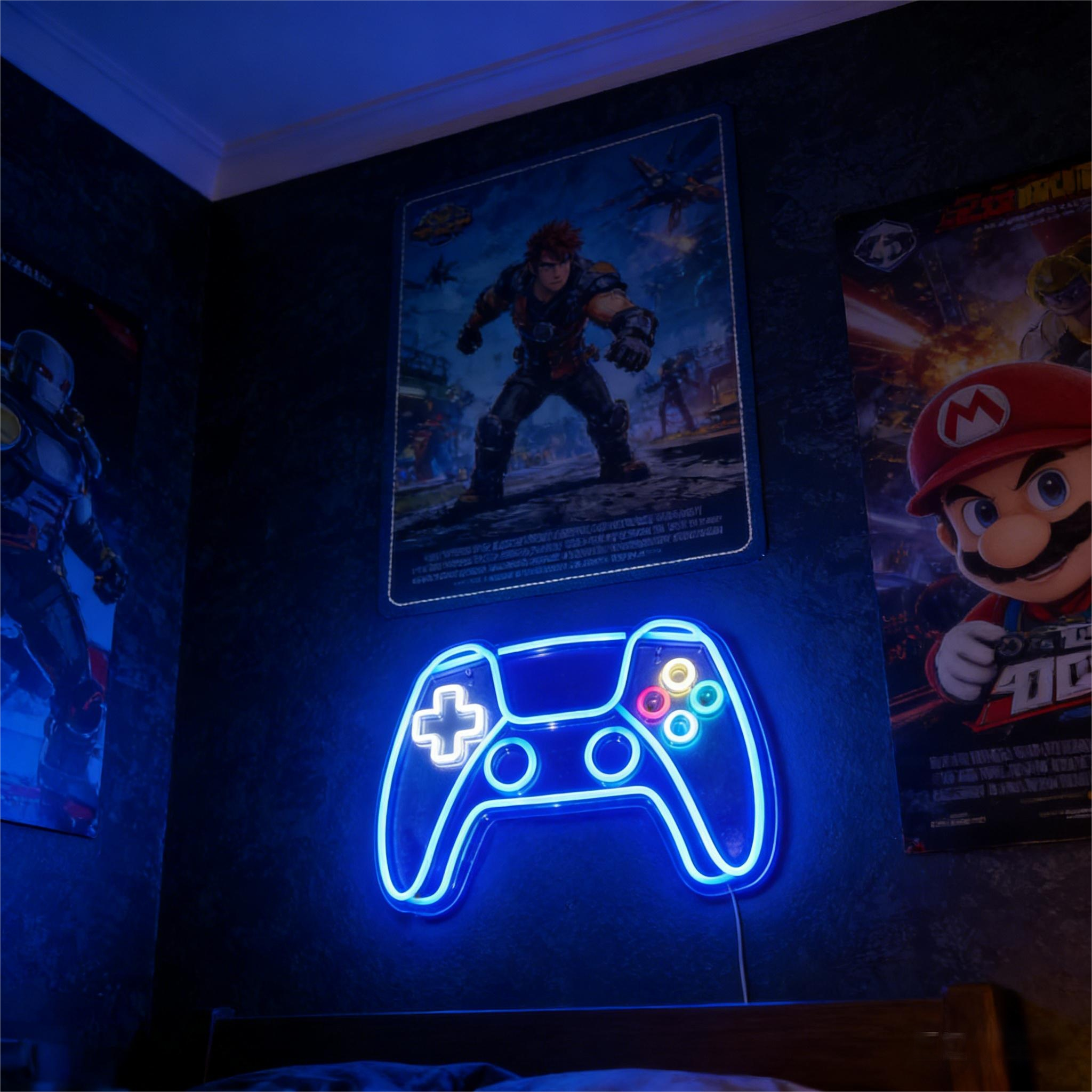 Gaming Neon Sign for Christmas Gifts Game Zone and Wall Decor
