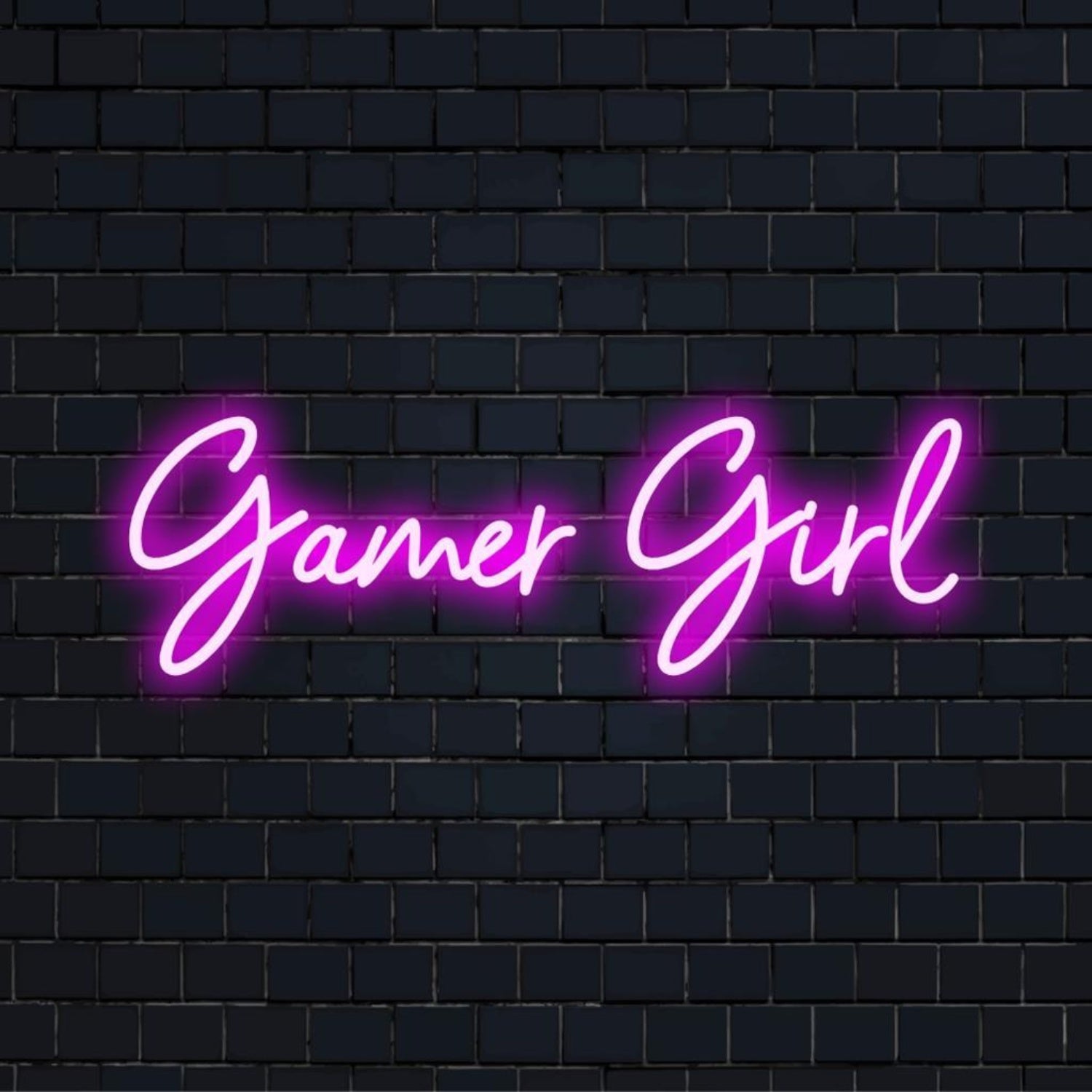 Gamer Girl Pink-Purple Led Neon Sign For Gaming Room And Esports Decor | Shineneon