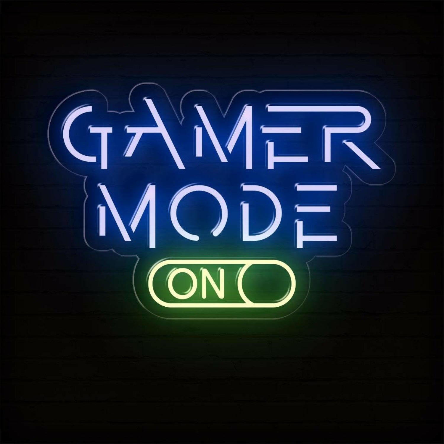 Gamer Mode On Switch Design Led Neon Sign For Gaming Room Decor | Shineneon
