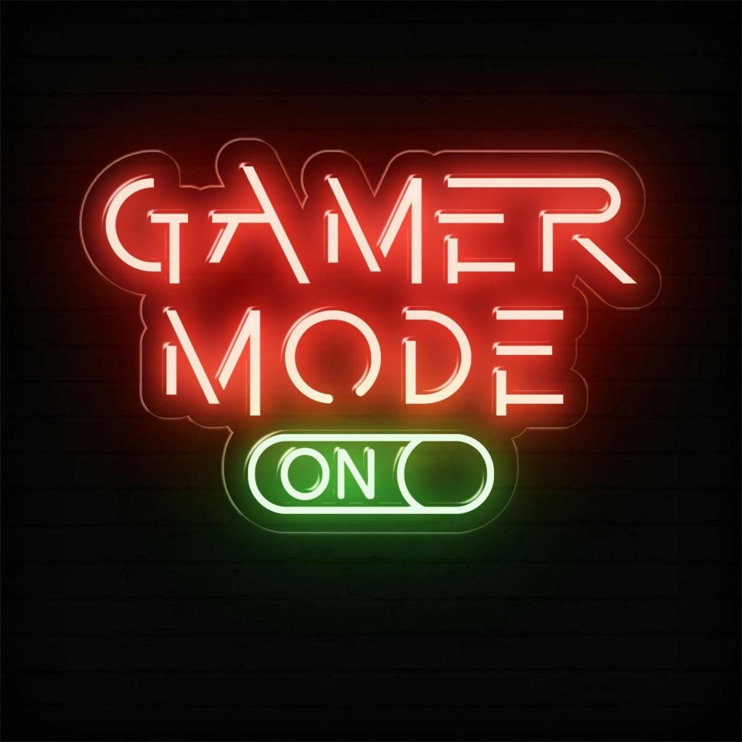 Gamer Mode On Switch Design Led Neon Sign For Gaming Room Decor | Shineneon