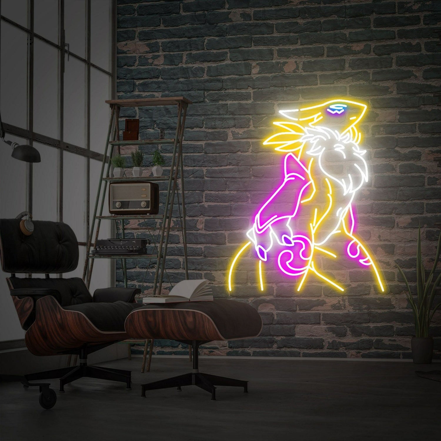 Gamer Space Digimon Renamon Led Neon Sign For Home - Shineneon