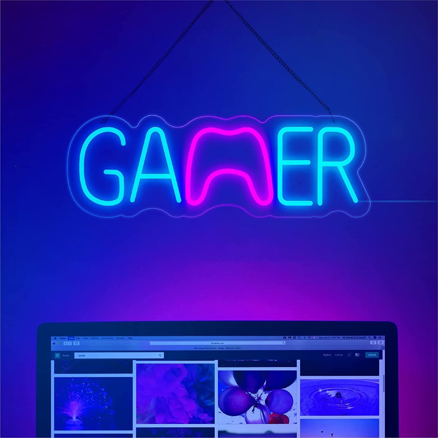 Gamer With Game Controller Led Neon Light Sign | Shineneon
