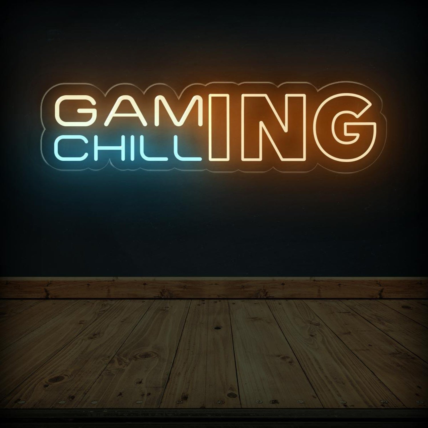 Gaming Chill Dual-Color Led Neon Sign For Gaming Room Decor | Shineneon