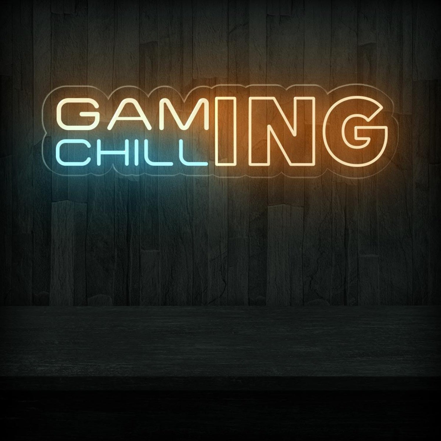 Gaming Chill Dual-Color Led Neon Sign For Gaming Room Decor | Shineneon