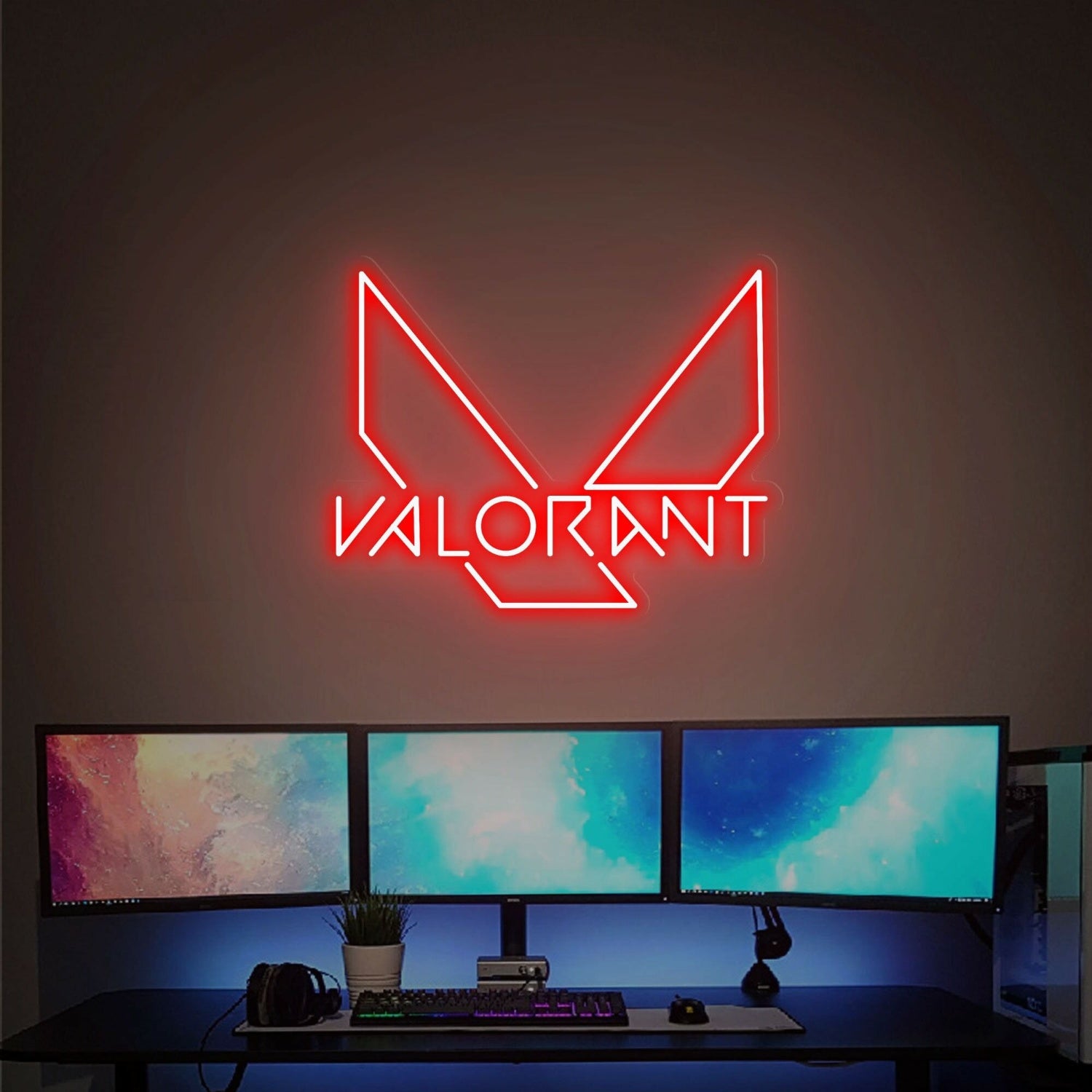 Gaming Haven Valorant Led Neon Sign Size And Colneon Lights - Shineneon