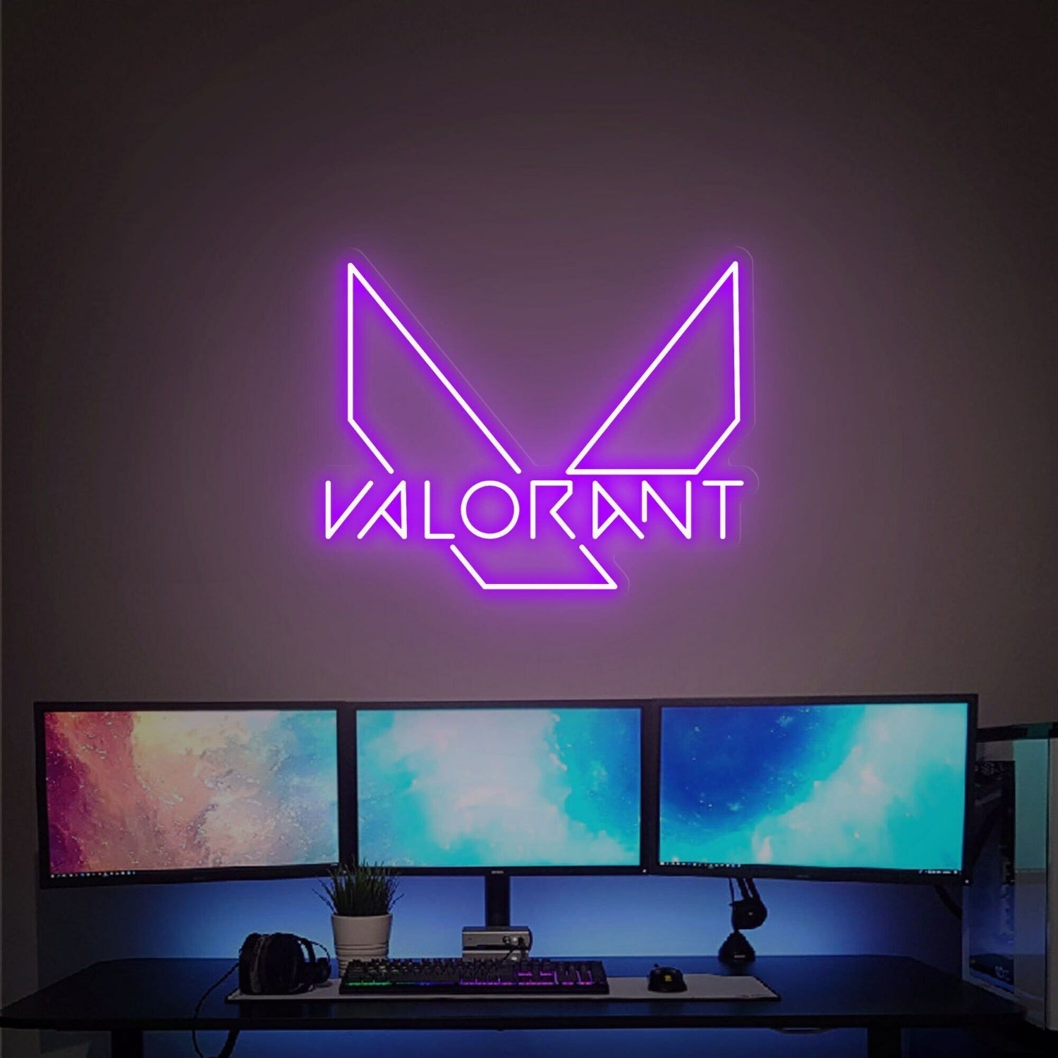 Gaming Haven Valorant Led Neon Sign Size And Colneon Lights - Shineneon