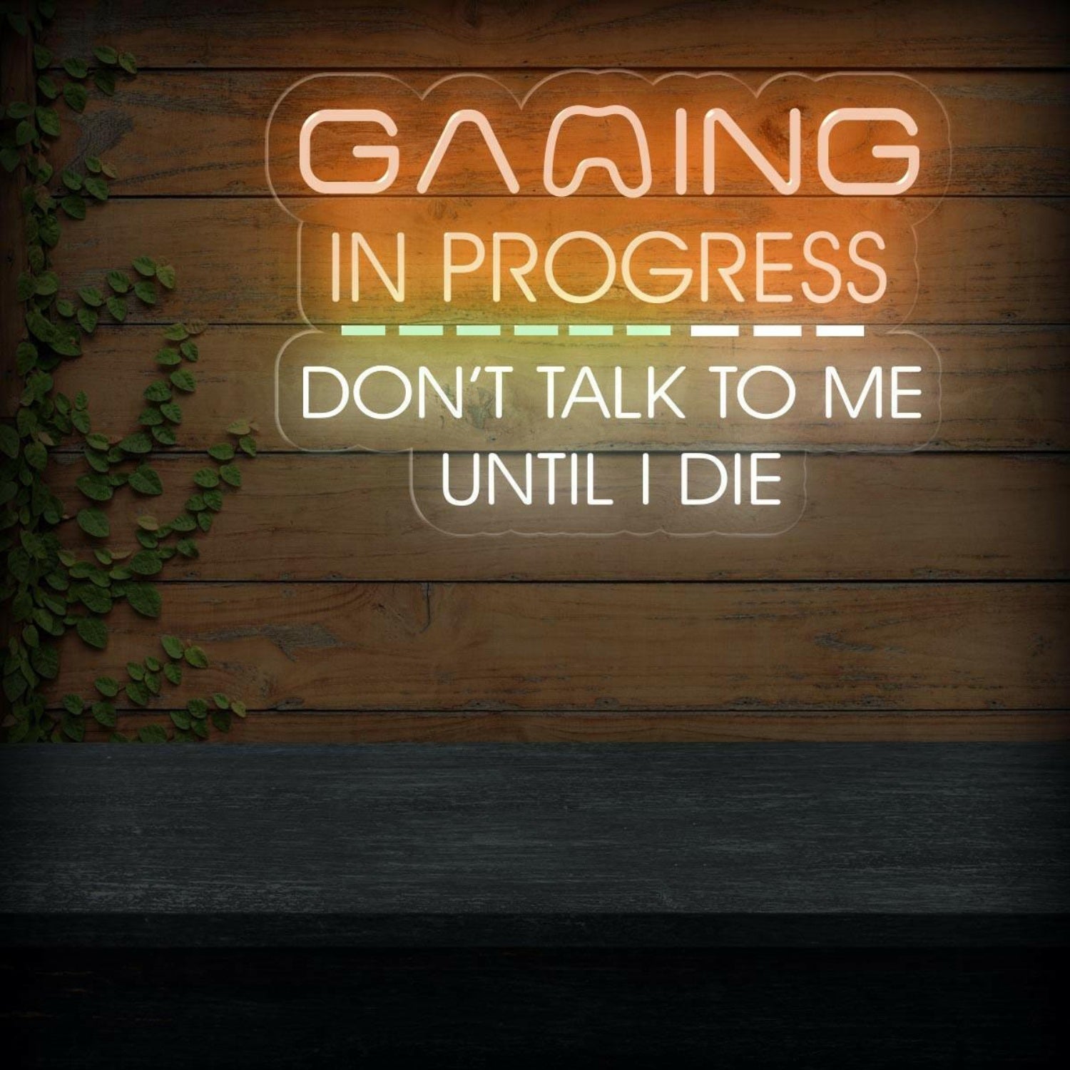 Gaming In Progress Dont Talk To Me Led Neon Sign For Gaming Room Wall Art | Shineneon