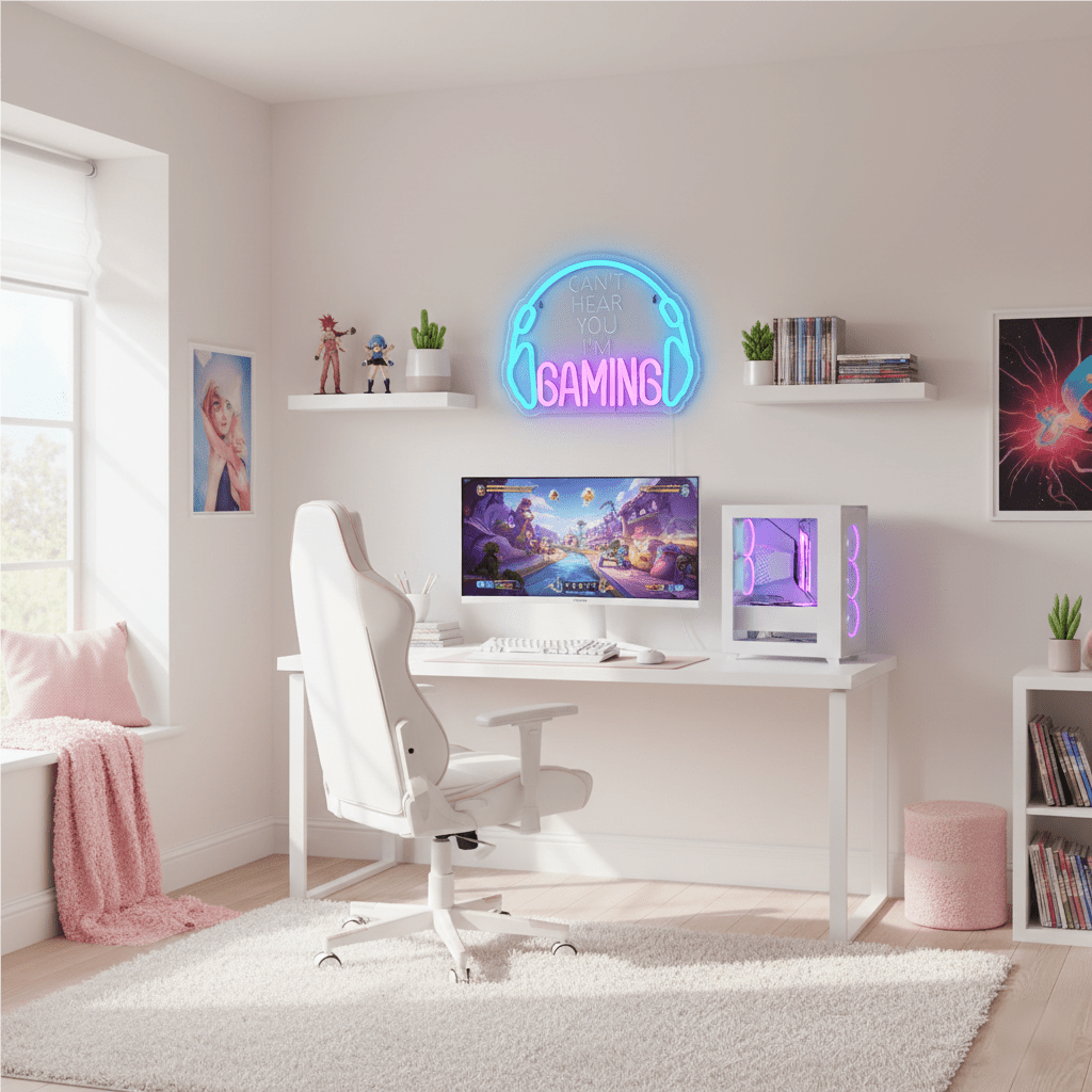 Gaming USB LED Neon Sign for Bar Game Room & Man Cave Wall Decor - Shineneon