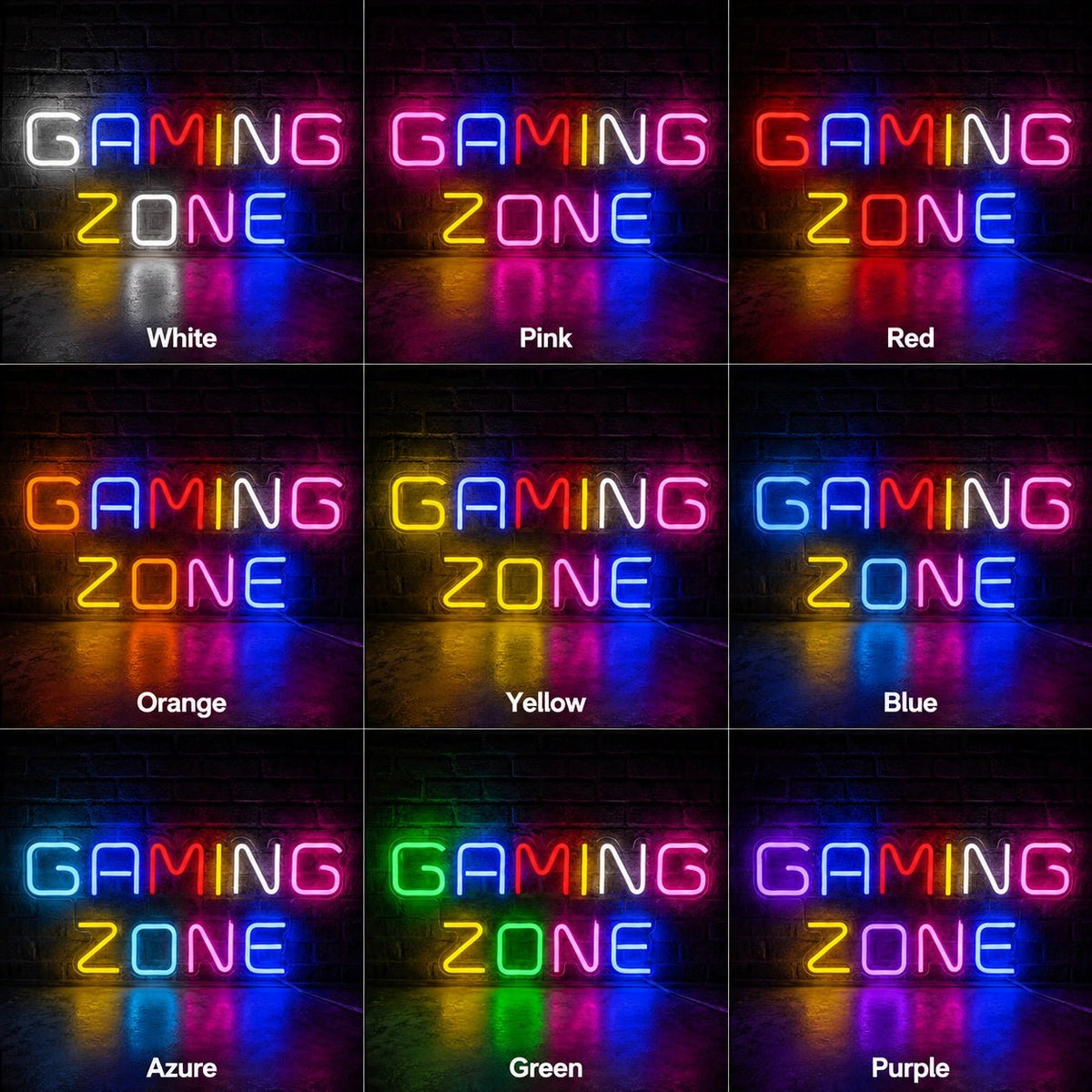 Gaming Zone LED Neon Sign Man Cave Neon Sign - Shineneon