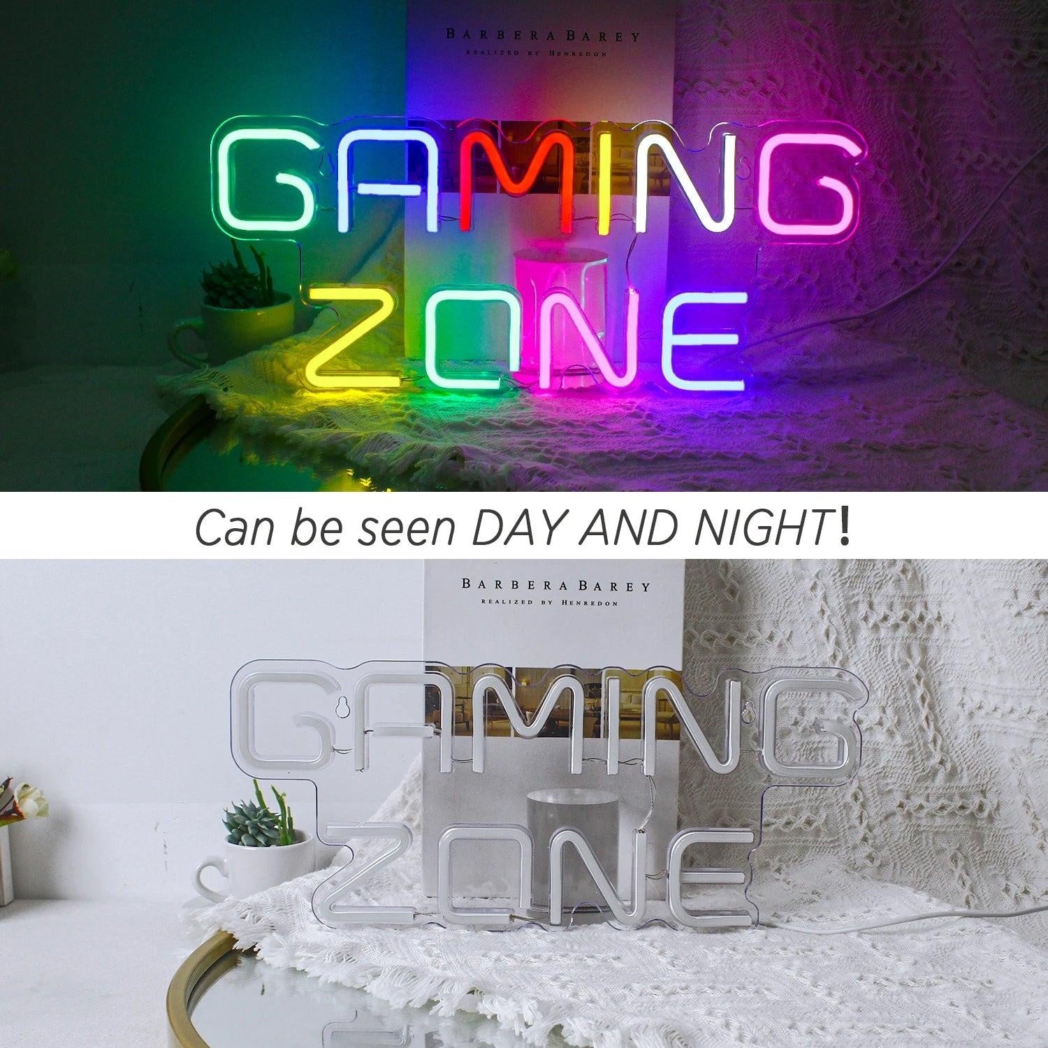 Gaming Zone Multicolor Led Neon Sign For Indoor Gaming Room Decor | Shineneon