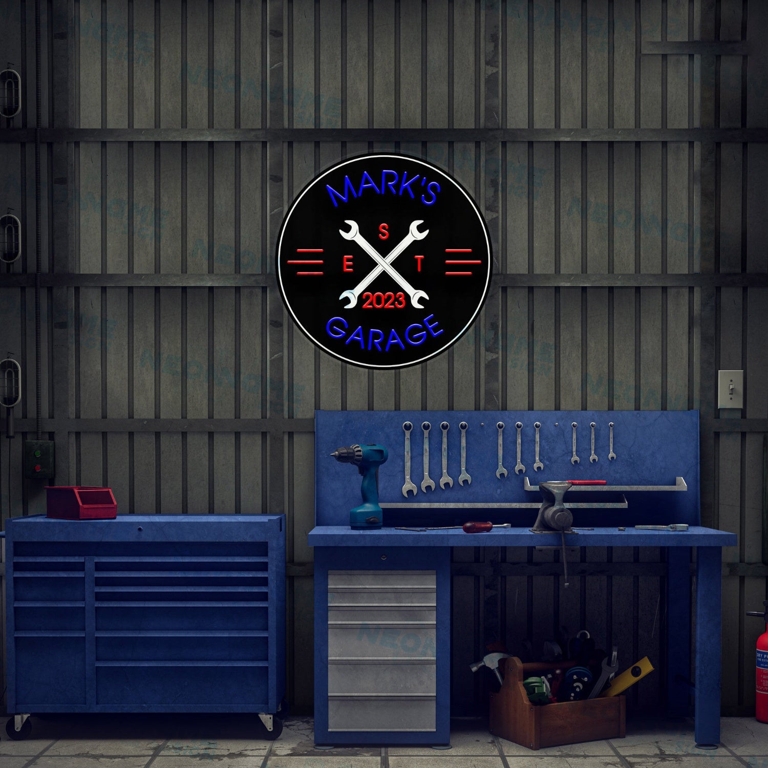 Garage Garage Gift For Him Garage Led Uv Neon Sign For Men | Shineneon