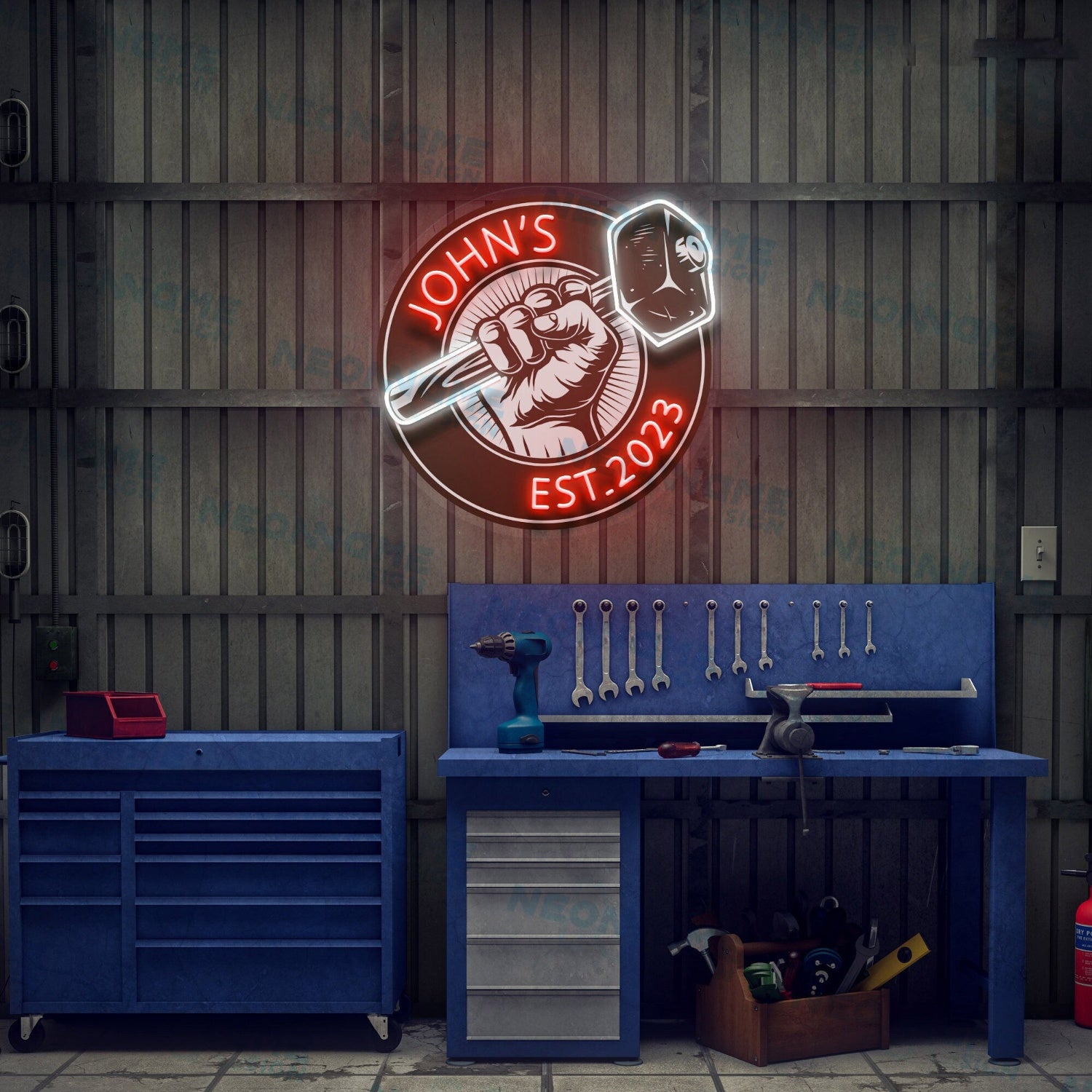 Garage Led Uv Neon Sign For Fathers Day | Shineneon