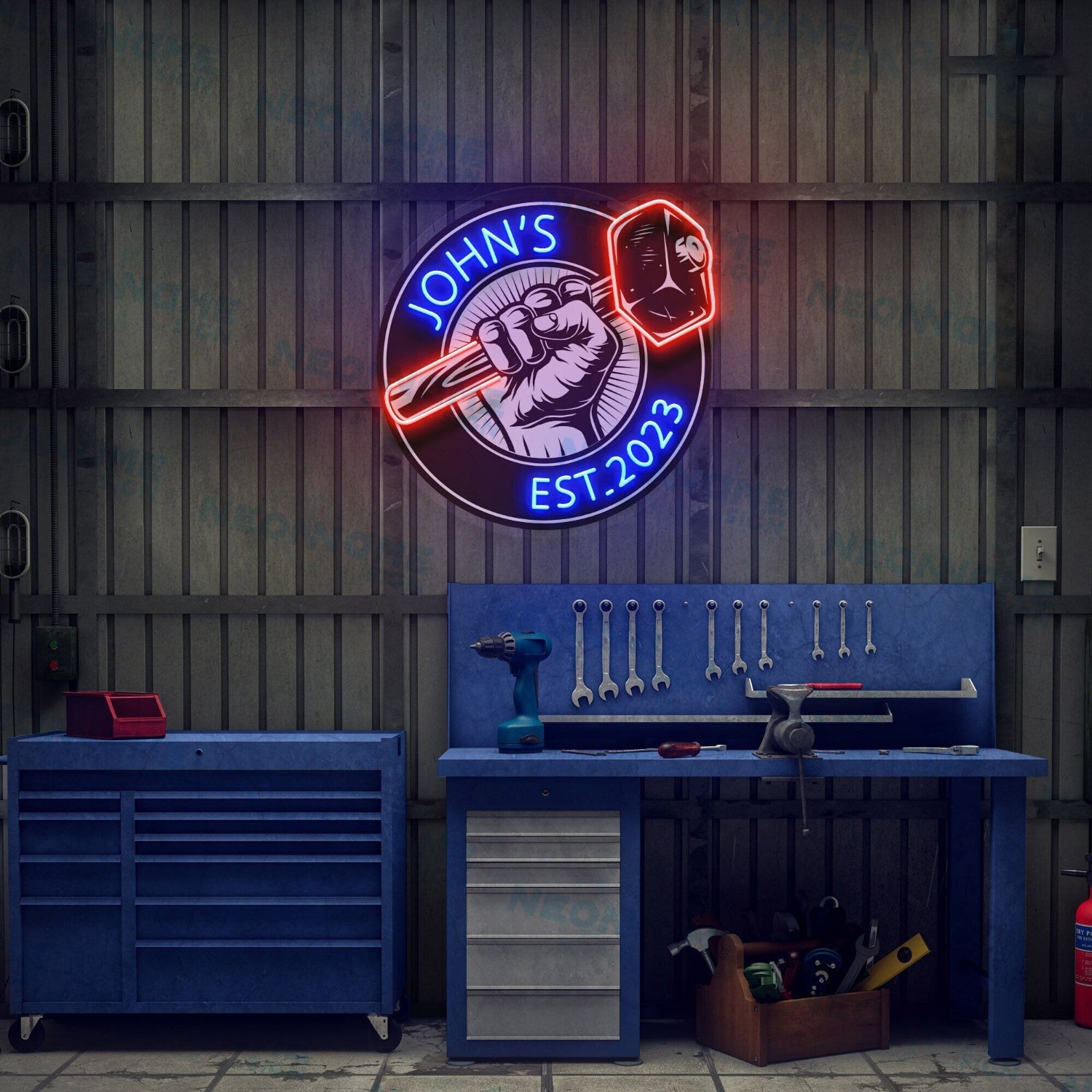 Garage Led Uv Neon Sign For Fathers Day | Shineneon