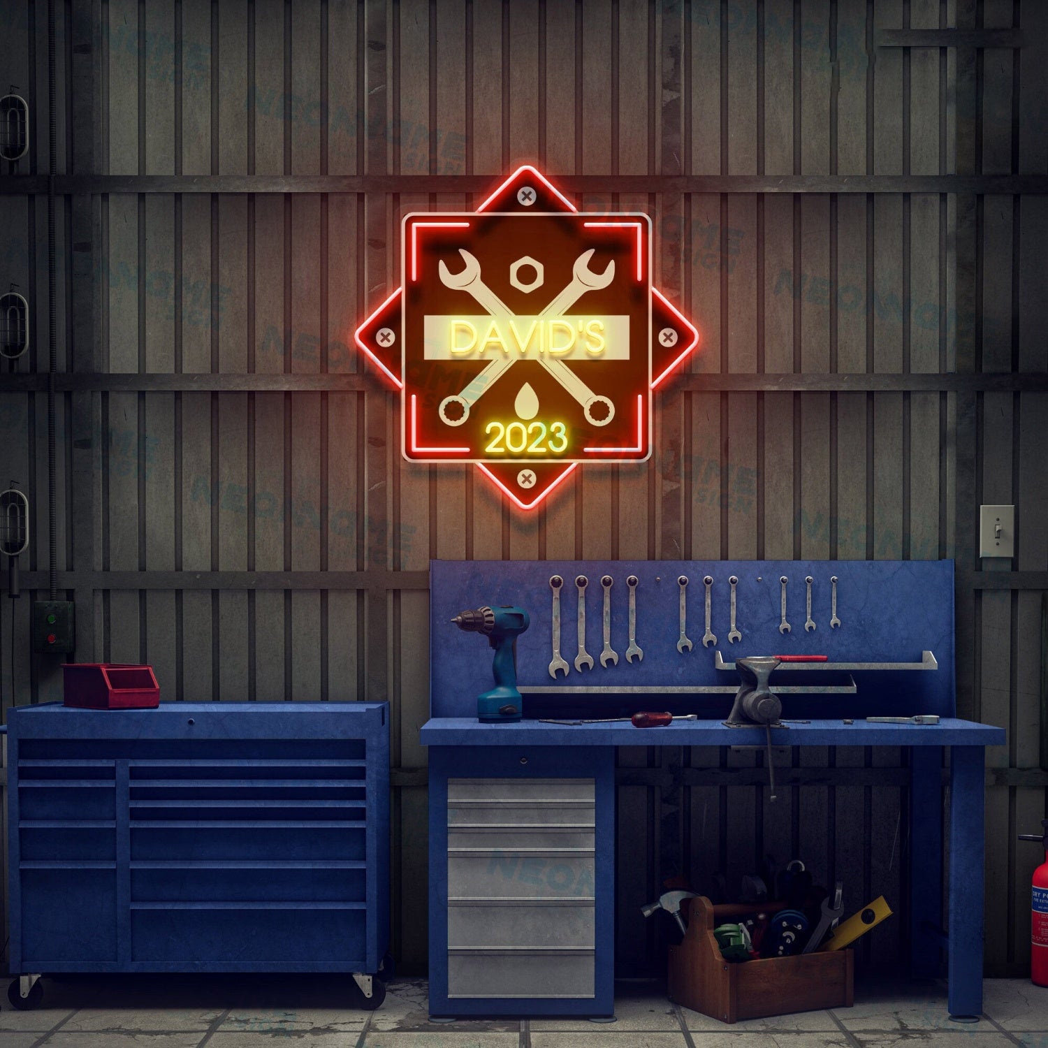 Garage Led Uv Neon Sign For Men Garage Sign Gift For Fathers Day | Shineneon