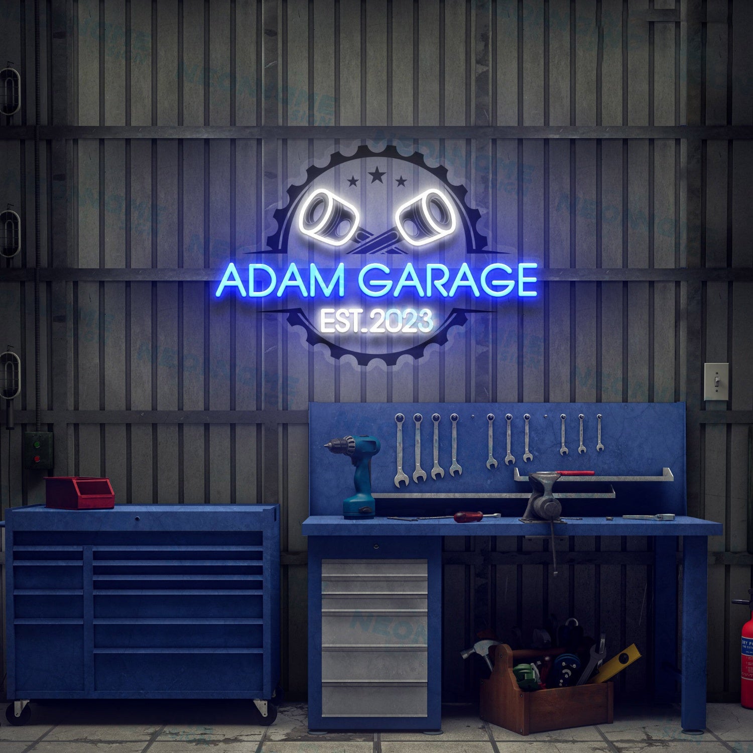 Garage Led Uv Neon Sign Gift For Fathers Day | Shineneon
