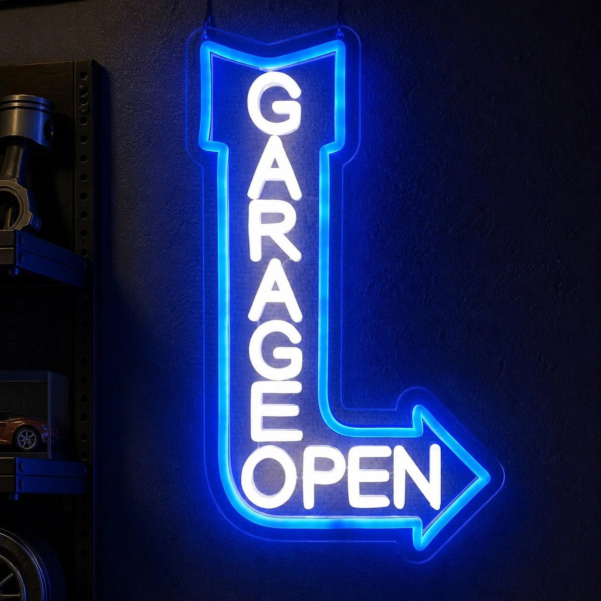 Garage Open Right Arrow LED Neon Sign - Shineneon