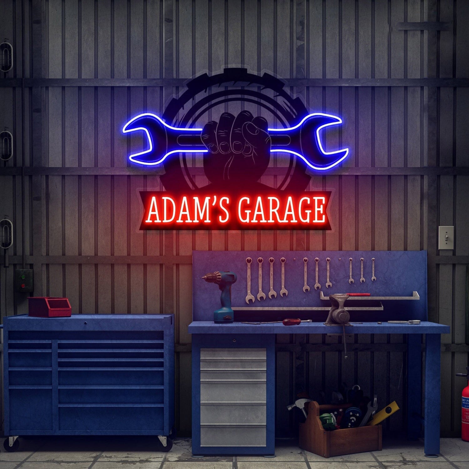 Garage Sign For Men Garage Decor Led Uv Neon Sign Decor | Shineneon