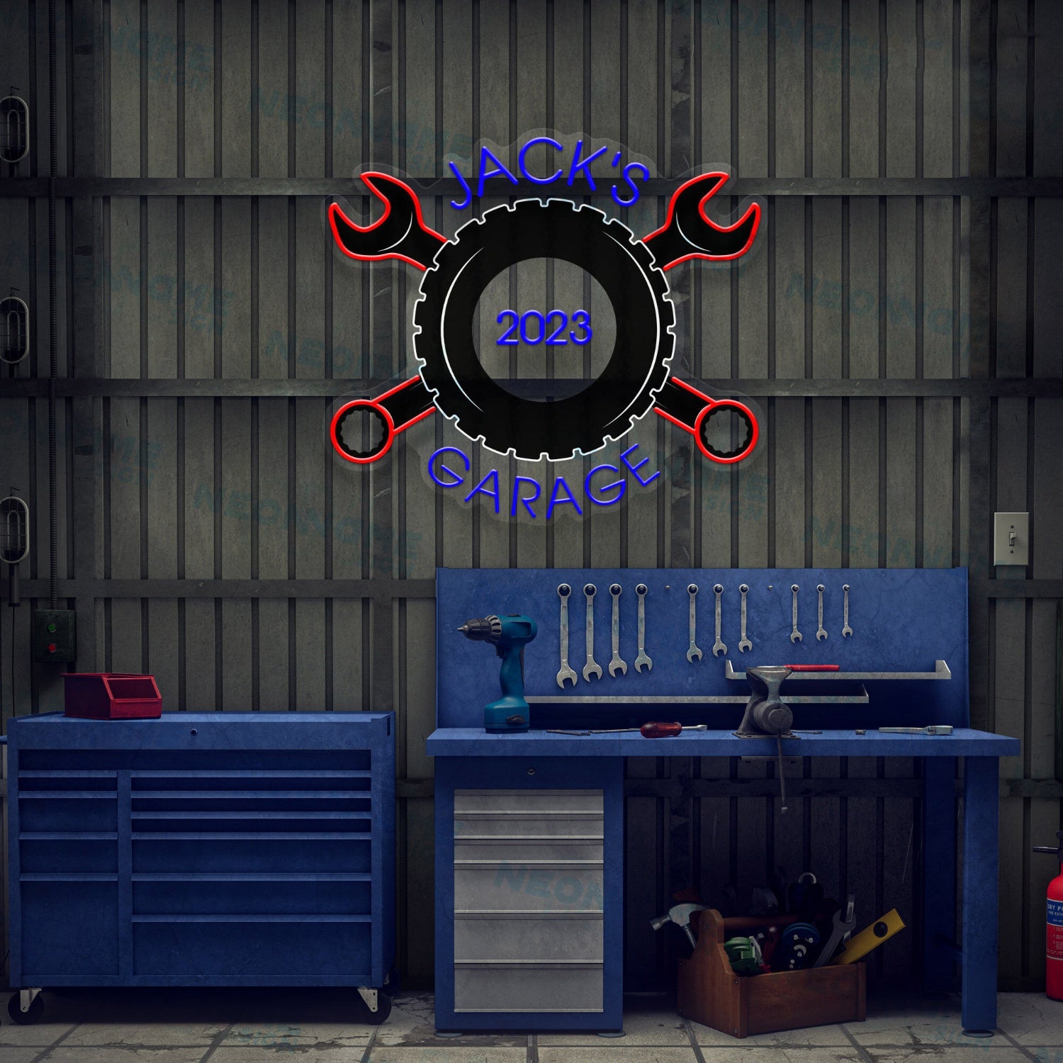 Garage Sign For Men Light Up Sign Gift Led Uv Neon Sign Garage | Shineneon