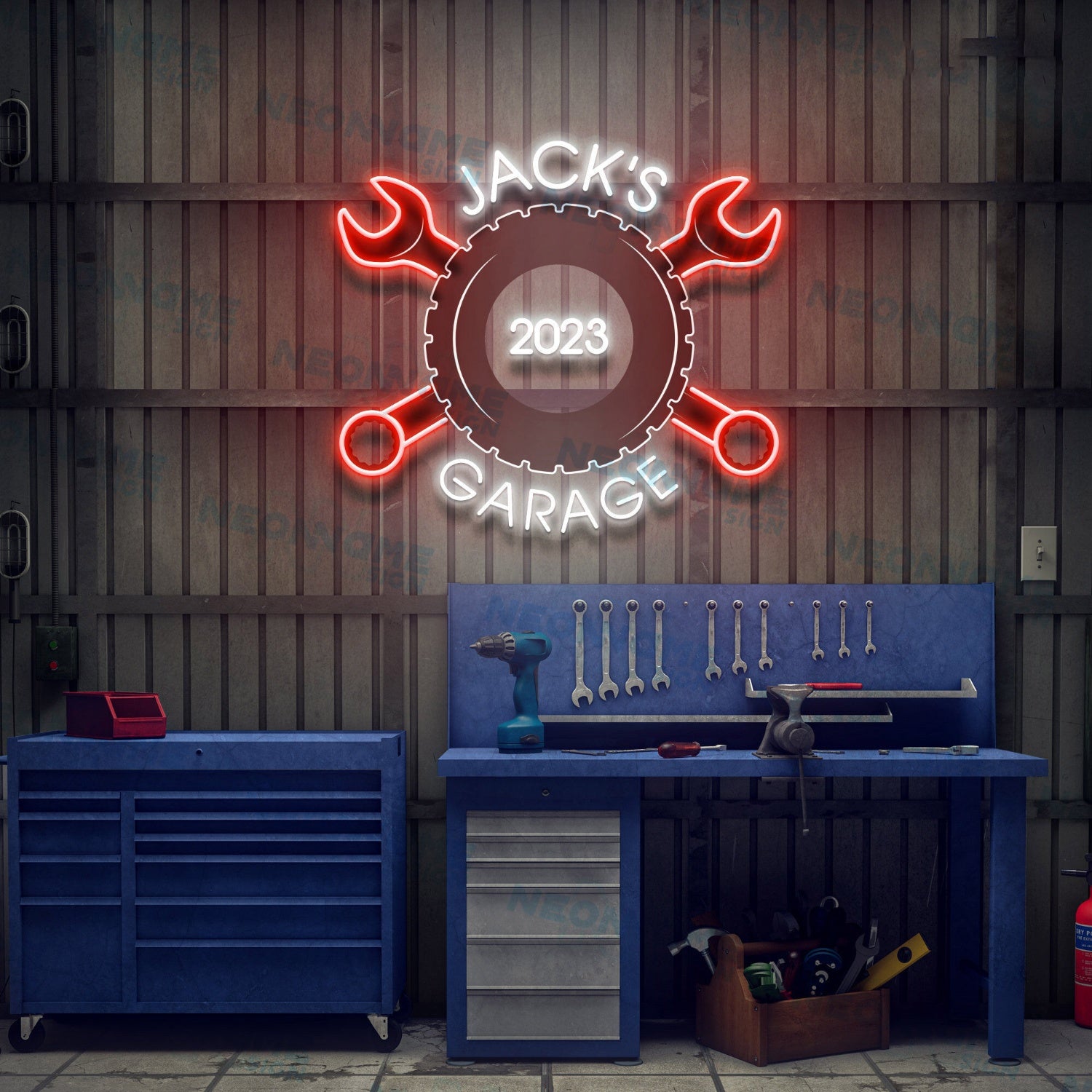 Garage Sign For Men Light Up Sign Gift Led Uv Neon Sign Garage | Shineneon