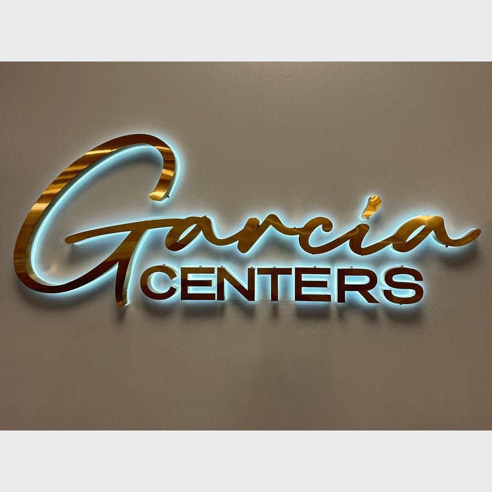Garcia Centers 3D Backlit Channel Letters Led Light Sign - Shineneon