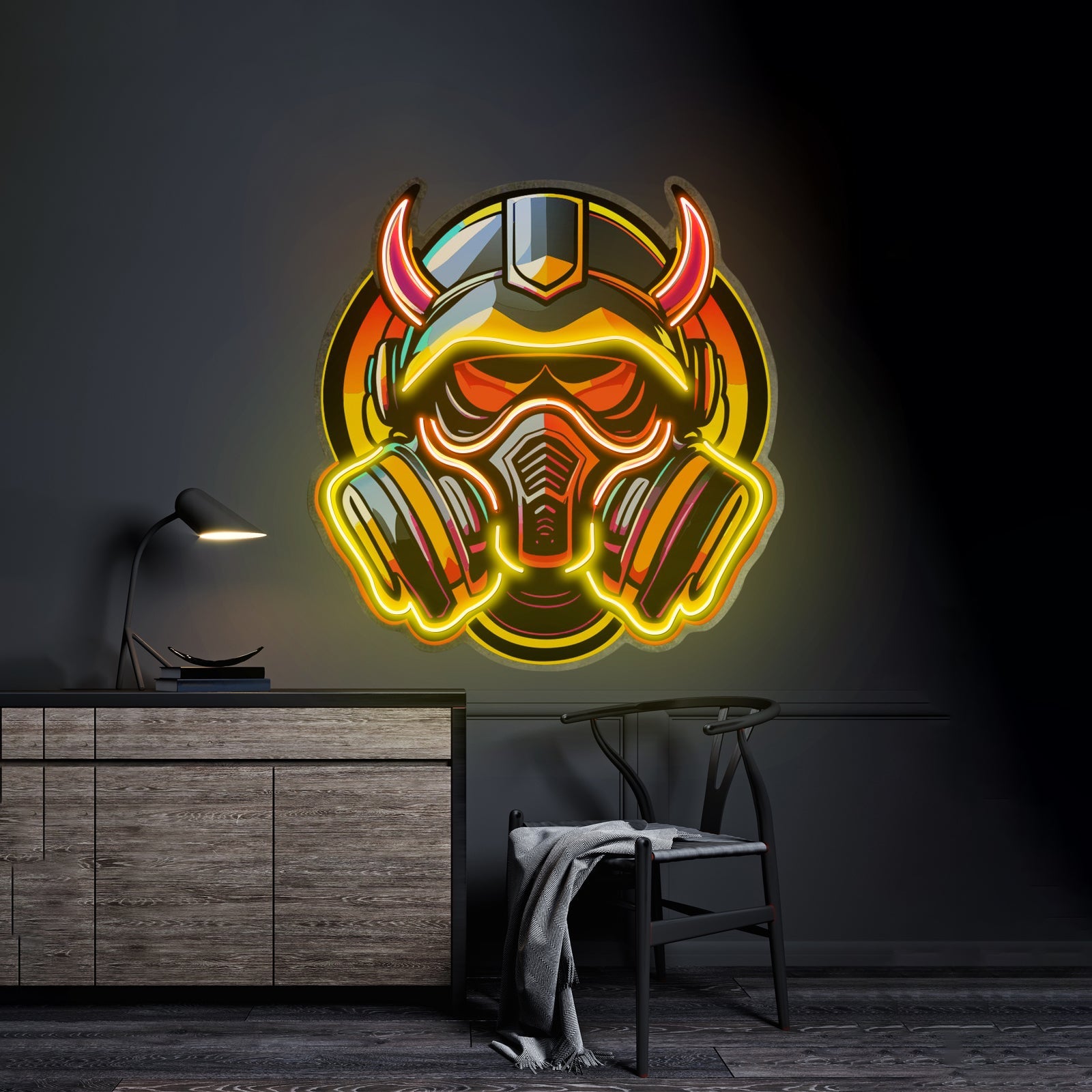 Gas Mask Esport Led Neon Sign Light Custom Led Signs - Shineneon