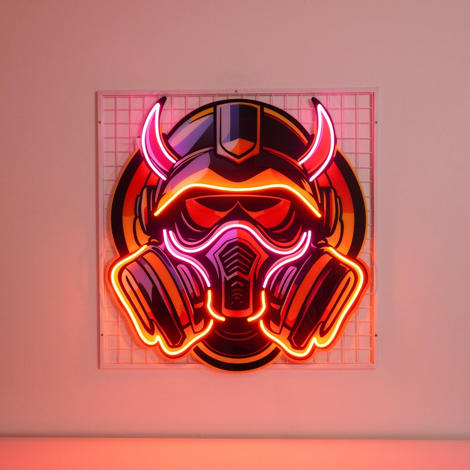 Gas Mask Esport Uv Printed Led Neon Sign For Gaming Room Decor | Shineneon