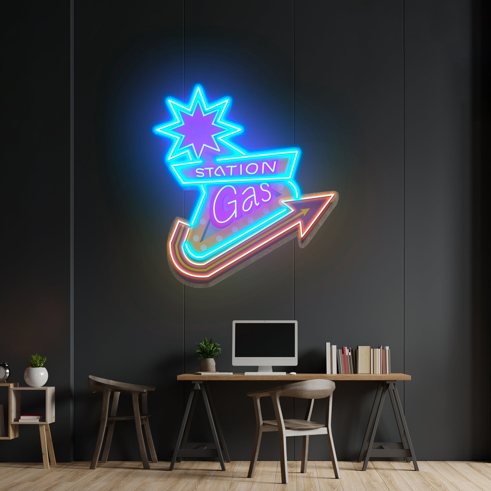 Gas Station Custom Led Signs Artwork For Sale