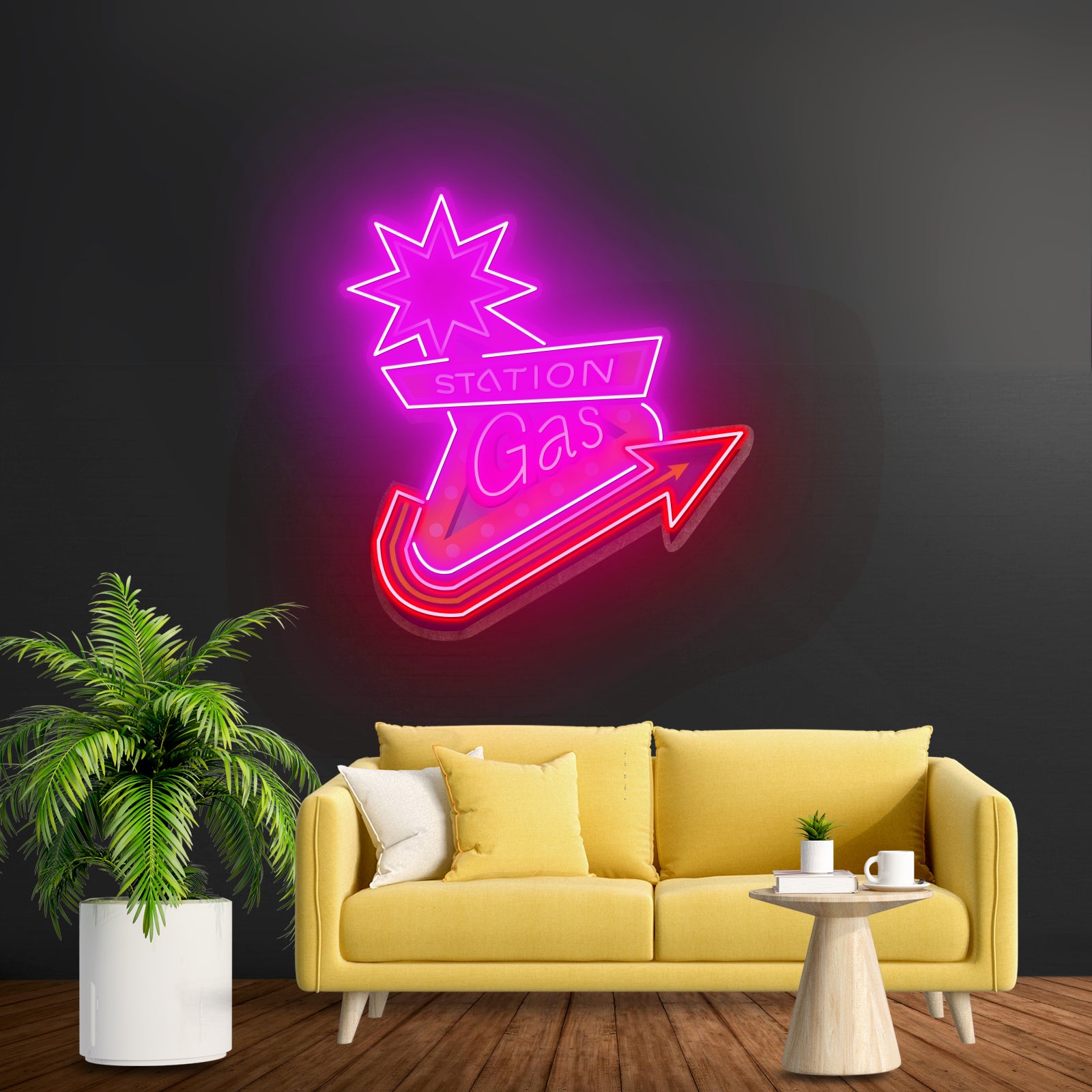 Gas Station Custom Led Signs Artwork For Sale