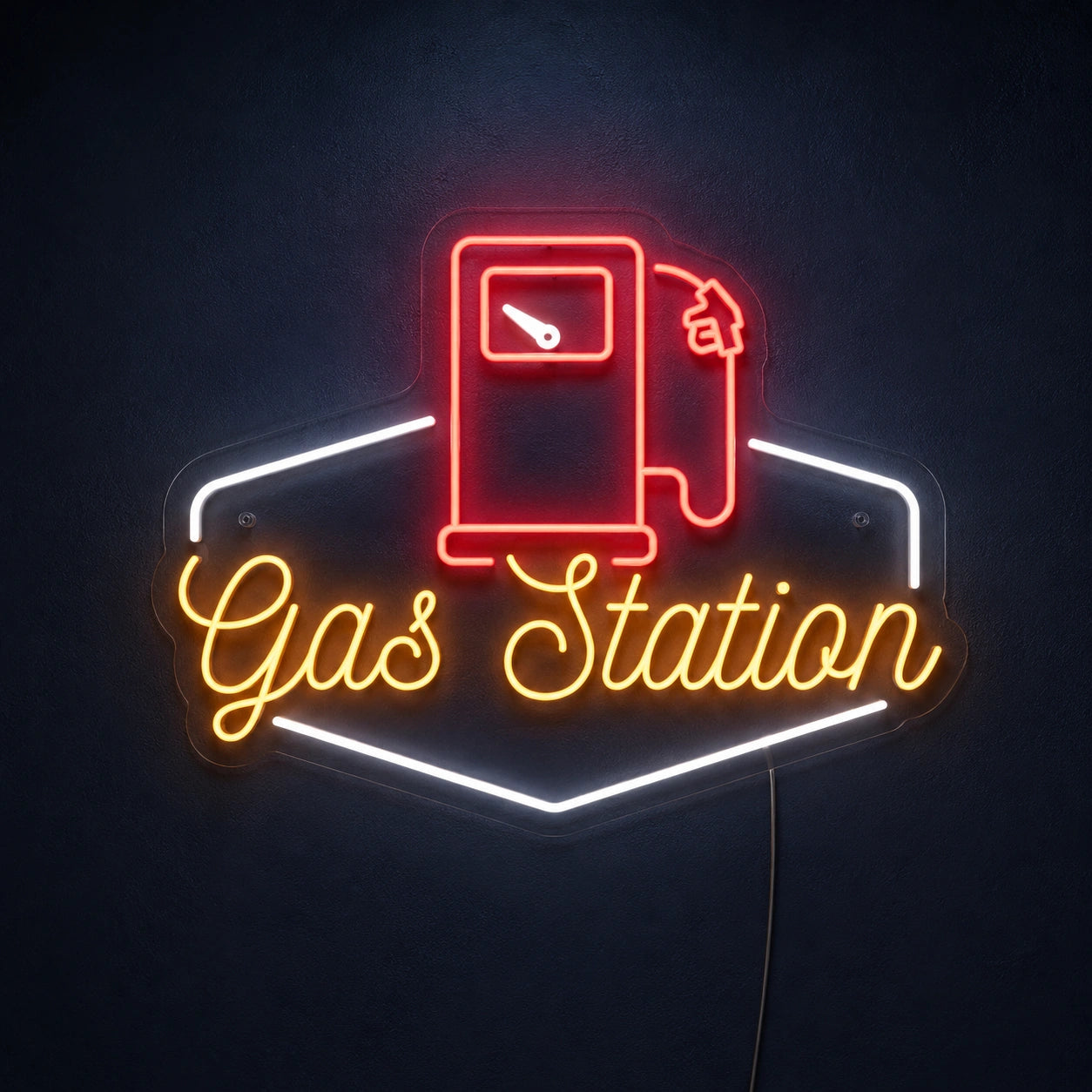 Gas Station Pump Neon Sign LED Neon Sign high-converting product image