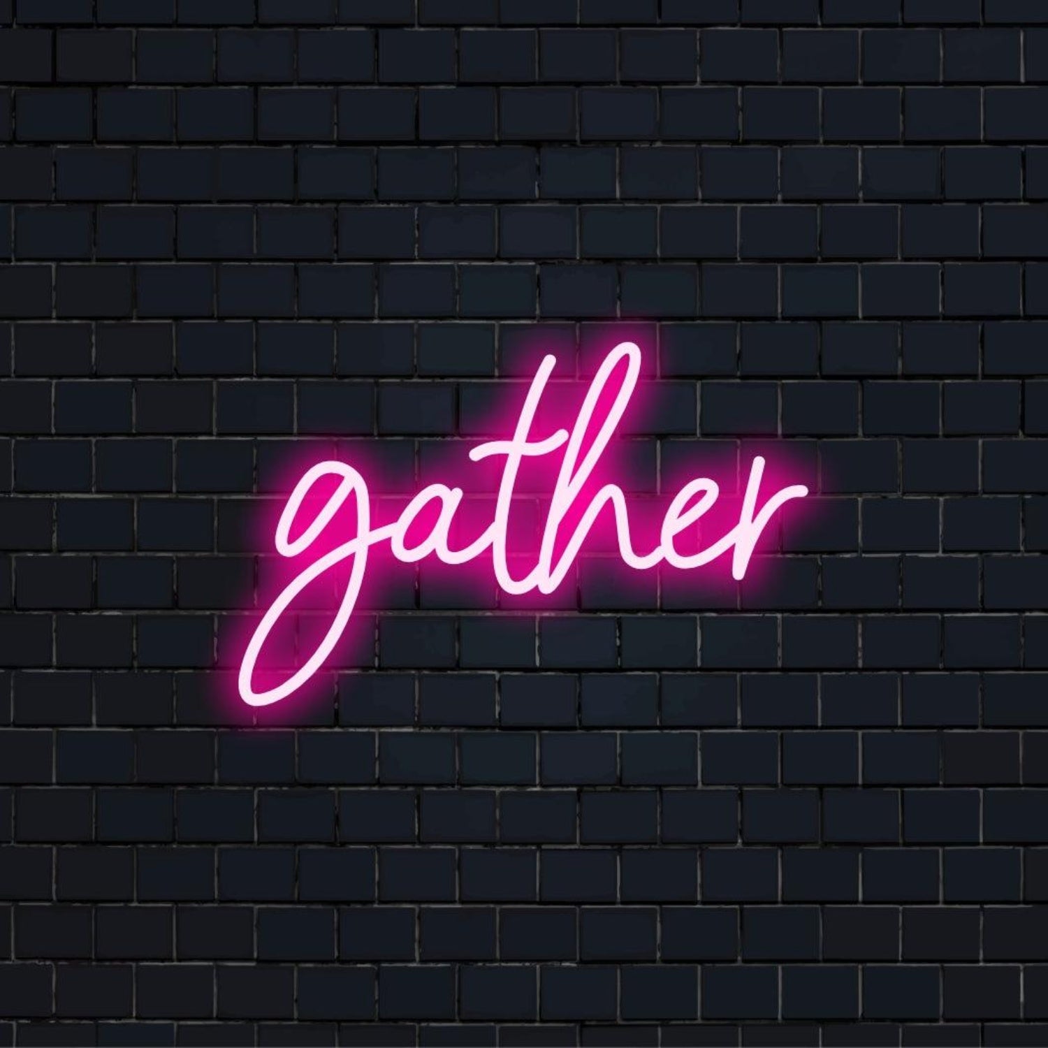 Gather Pink Led Neon Sign For Restaurant Bar Cafe Home Party Decor | Shineneon
