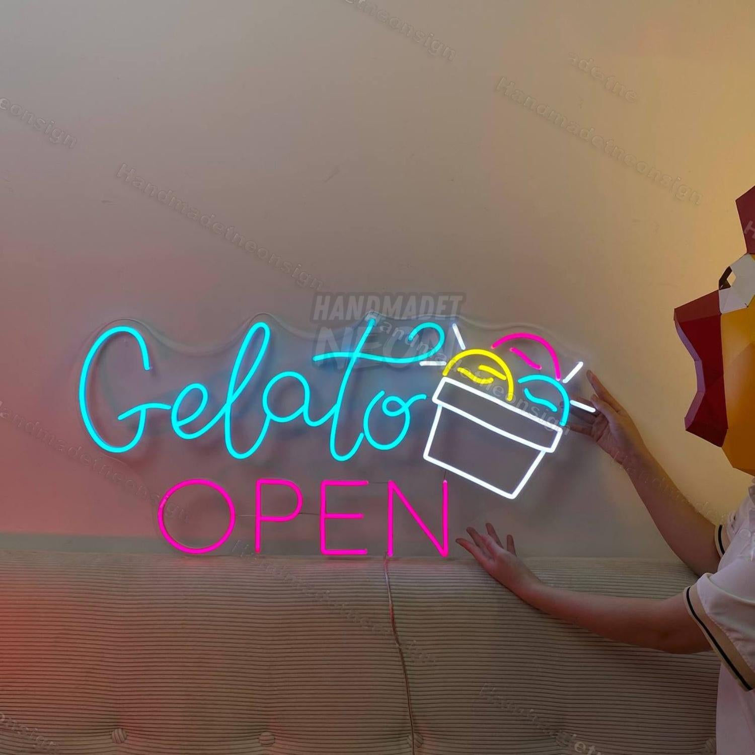 Gelato Open Led Neon Sign Ice Cream Led Neon Sign | Shineneon