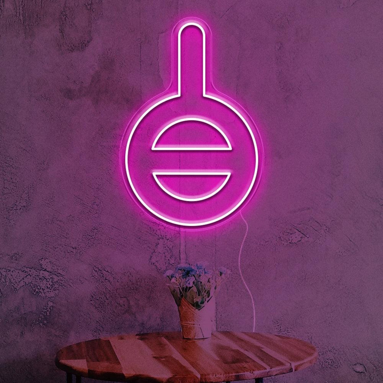 Gender Neutral Warm Yellow Bulb Led Neon Sign For Cafe Home Decor | Shineneon