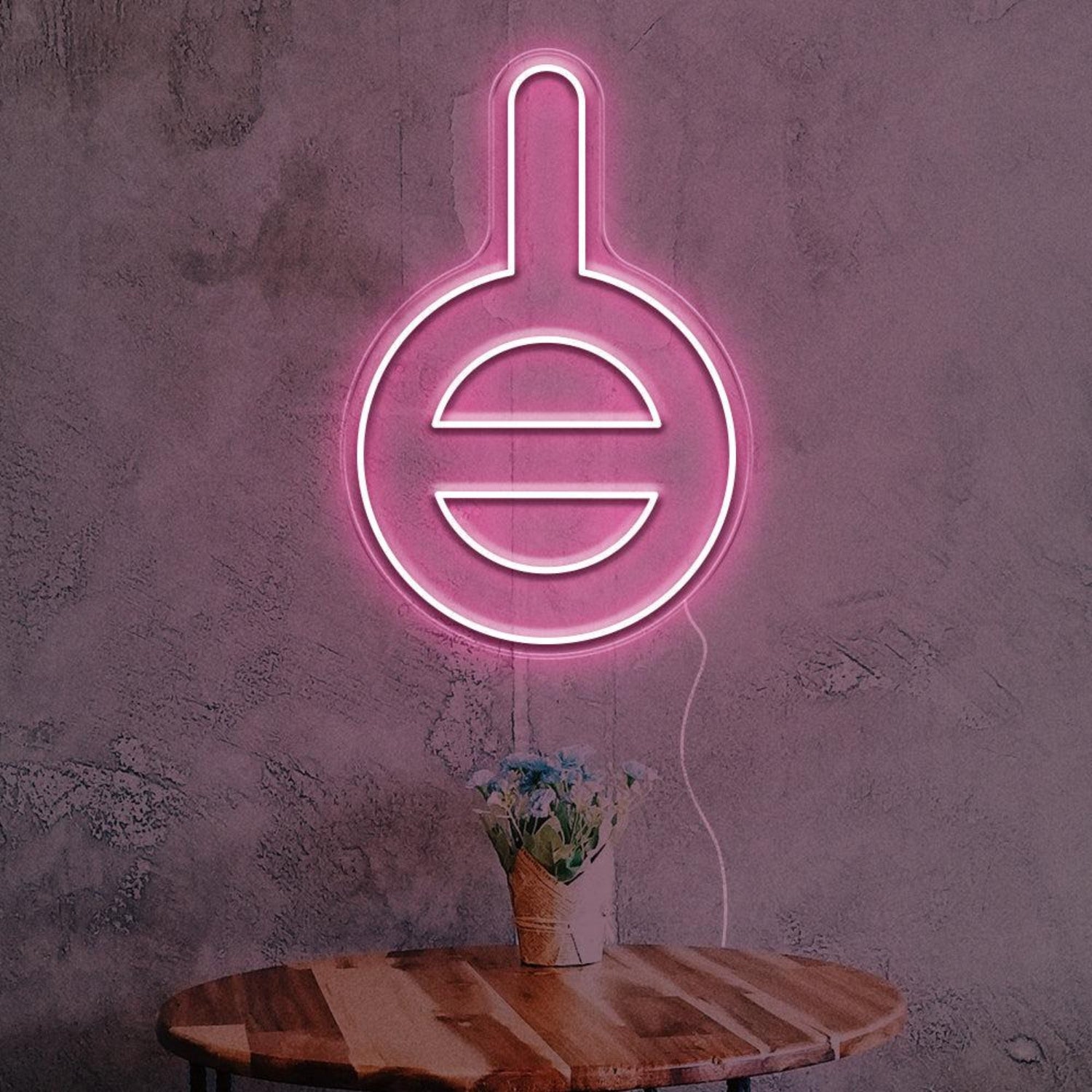 Gender Neutral Warm Yellow Bulb Led Neon Sign For Cafe Home Decor | Shineneon