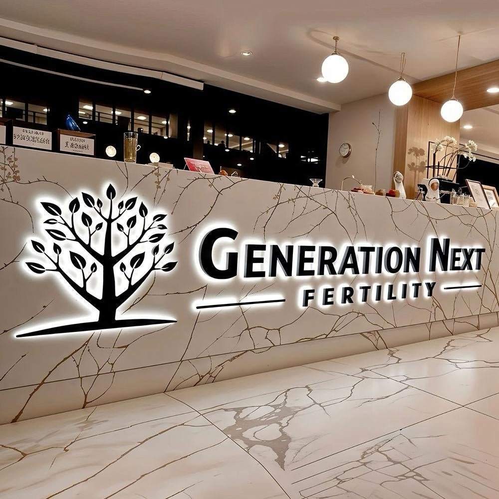 Generation Next Fertility 3D Backlit Letters Business Metal Led Sign - Shineneon