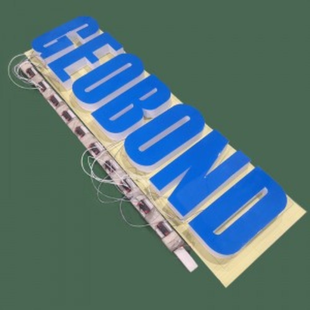 Geobond 3D Frontlit And Backlit Channel Letter Led Light Sign - Shineneon